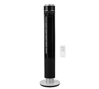 EcoAir Halo Tower Fan, Low Energy 47"/49", Low Power Consumption from 2.8 Watts/hr, 12 Fan Speeds, 0.5-12 Hour Timer, Remote Control, Oscillation Function, Sleep Mode, Nature Mode
