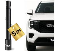 EcoAuto Truck Antenna for All Chevy & GMC Truck Model Years - Chevy Silverado 1500 Accessories (2014+) - Car Wash Safe Antenna for Truck - Chevy Colorado Accessories for Men - (5 Inch)