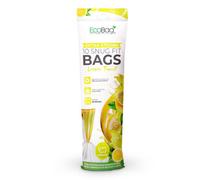 Ecobag 10 Pack Lemon Scented Kitchen Drawstring Bin Liner 60L, 28 Microns Heavy Duty, 465 X 750mm