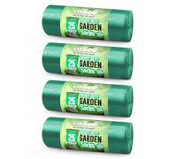 EcoBag - 100 Pack Extra Strong Heavy Duty Garden Sacks - 80L - 30 Microns - Recyclable, Leak Resistant & Eco-Friendly, Durable Garden Waste Disposal Bags for Household & Commercial Use (700x860mm)