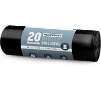 Ecobag 20 Pack Black Ecofriendly Wheelie Bin Liners 1194 X 1325 mm 240L, 27 Microns Heavy Duty Leak Resistant