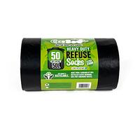 Eco Bag Heavy Duty Refuse Sacks - 50 Pack, Size 50 Litres
