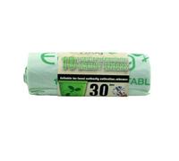 Ecobag Compostable Kerbside Plastic Caddy Liners (Pack Of 10) White (One Size)