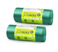 EcoBag Garden Sacks, Leak Resistant, Easy To Carry, Recyclable Bin Bags, Perfect For Handling Leaves, Grass Clippings, Weeds, Branches, Indoor & Outdoor Cleanup, 80 Litre Capacity (Pack of 2)