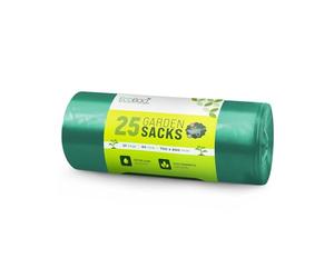 EcoBag Garden Sacks, Leak Resistant, Easy To Carry, Recyclable Bin Bags, Perfect For Handling Leaves, Grass Clippings, Weeds, Branches, Indoor & Outdoor Cleanup, 80 Litre Capacity (Pack of 1)