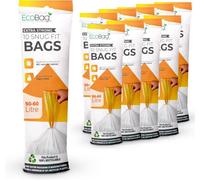 Ecobag Heavy Duty 100 Pack White Kitchen Drawstring Bin Liner 620 X 810mm 60L 28 Microns
