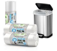 Ecobag Heavy Duty Pedal Bin Liners 30L, Pack Of 150, White