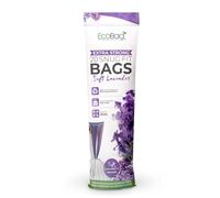 EcoBag - Lavender Scented Kitchen Drawstring Bin Liner - 20L - 24 Microns - Heavy Duty, Extra Strong, Tear Resistant, Odor Control (420 x 760mm) (20L, Pack of 1 (20 Count))