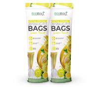 Ecobag Lemon Scented Kitchen Drawstring Bin Liner 20L, 24 Microns Heavy Duty, 420 X 760mm, 40 Pack