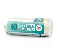 ECOBAG NOT ALL BAGS ARE EQUAL 10 Pack Cat Litter Tray Liners 30L . 27 Microns (960 x 460 mm) in Clear ECOBAG NOT ALL BAGS ARE EQUAL Clear