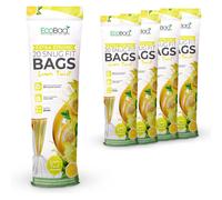 ECOBAG NOT ALL BAGS ARE EQUAL 100 Pack Lemon Scented Kitchen Drawstring Bin Liner - 20L, 24 Microns in White ECOBAG NOT ALL BAGS ARE EQUAL White