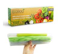 ECOBAG NOT ALL BAGS ARE EQUAL 20 Pack Freezer/Sandwich Bag 4.5 Litre Size 35 Microns (250x300mm) in Clear ECOBAG NOT ALL BAGS ARE EQUAL Clear