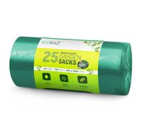 ECOBAG NOT ALL BAGS ARE EQUAL 25 Pack Extra Strong Garden Sacks - 120L / 55 Microns - Leak Resistant in Green ECOBAG NOT ALL BAGS ARE EQUAL Green