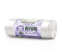 ECOBAG NOT ALL BAGS ARE EQUAL Recycling Refuse Sacks 100 Litre, Clear, 20 Pack in Clear ECOBAG NOT ALL BAGS ARE EQUAL Clear 20 Pack