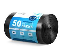 EcoBag Refuse Sacks, Recyclable & Leak Resistant, 100L Everyday (30µm)