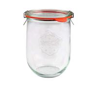 EcoBaker WECK 745 1062ml Tulip Storage Jar Including Glass Lid, Seal & Clamps For Sourdough, Preserving, Canning, Yoghurt, Kimchi, Jam