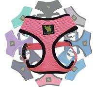 EcoBark Dog Harness - Luxurious Soft Mesh - Eco-Friendly Over the Head Vest Harness - No Pull & No Choke Design - Padded Breathable Body Halter - for Large Breed Dogs (Bubblegum, XXL)