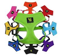 EcoBark No Pull & No Choke Dog Harness Vest, Small Dogs, Medium, Green | Eco Friendly Max Comfort Harnesses, Luxurious Soft Mesh Halter, Over the Head Harness, Recycled, Puppy & Toy Breeds