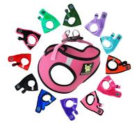 EcoBark Step in Dog Harness - Eco-Friendly Teacup Dog Harnesses for XXS, XS, and Small Dogs - Reflective and Adjustable Mini Body Halter Vest -Tiny Soft Mesh Harness Under 5 lbs (Bubblegum Pink, XXXS)