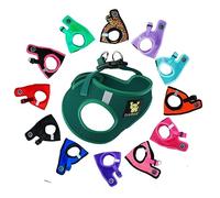 EcoBark Step in Dog Harness - Reflective Soft Luxurious Mesh Dog Harnesses for XXS, XS, Small, and Medium Dogs - Eco-Friendly Comfort Secure Halter No Pull Adjustable Pet Vest (Forest Green, Medium)