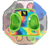 EcoBark Step in Dog Harness - Soft Mesh Dog Vest Harnesses for Puppies and Small Dogs - Reflective and Adjustable No Pull and No Choke Halter Harness - Mesh Comfort Padded Body Harness (Tie-Dye, XS)