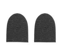 eCobbler 1 Pair of XL Ladies Black Super Hard Wearing Rubber Heels for DIY Shoe Repairs (Black Colour 2 1/2 inch Wide x XL Long)
