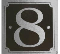 eCobbler Black Stick On Door Number 8