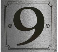 eCobbler Silver Background Stick On Door Number 9