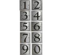 eCobbler Stick On Door Numbers in silver - Number 0