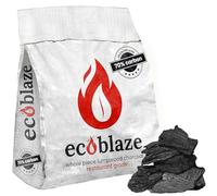 Ecoblaze 10Kg Lumpwood Charcoal - Premium & Restaurant Grade Smokeless Natural charcoal with >70% Carbon Content for BBQ,Smoker & Pizza Oven - Ideal & Great Alternative to Charcoal Briquettes