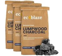 Ecoblaze 12Kg Lumpwood Charcoal - Premium & Restaurant Grade Smokeless Natural charcoal for BBQ,Smoker & Pizza Oven - Ideal & Great Alternative to Charcoal Briquettes