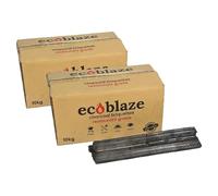 Ecoblaze BBQ Charcoal Briquettes - Premium Barbecue Charcoal Coals, Perfect For BBQ's & Smokers - Quick Lighting, Natural & Eco-Friendly, Low Smoke Restaurant Grade Coal (2 x 10kg Boxes)
