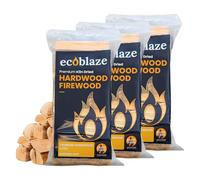 Ecoblaze Kiln Dried Firewood Logs 3x8.5kg Bag, Fire Logs, Firewood, Kindling Wood, Fire Pits & Pizza Oven Wood - High Heat Log For BBQ, Hardwood Woods for Wooden Burner - Eco-Friendly and Sustainable