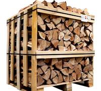 Ecoblaze Kiln Dried Hardwood Firewood - Silver Birch Logs for Wood Burners, Pizza Ovens, Fire Pits, Chimineas, Fireplaces and Campfires, Moisture Under 20% - Full Crate (1200L)
