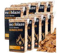 Ecoblaze Kiln Dried Kindling Wood 25kg - Easy to Light, Smokeless Fire Starter for Stoves, Fire Pits, BBQs, Chimineas, Wood Burners & Indoor or Outdoor Fires (10x2.5kg)