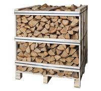 Ecoblaze Kiln Dried Oak Firewood Crate (1200 Litres) Premium 25cm Hardwood Logs for Wood Burners - Perfect for BBQs, Pizza Ovens, Fire Pits, Chimineas, Fireplaces & Campfires - Dried Under 20%