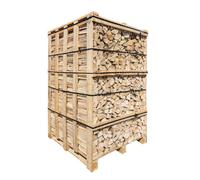 Ecoblaze Kiln Dried Premium Hardwood Firewood - Logs for Wood Burners, Pizza Ovens, Fire Pits, Chimineas, Fireplaces and Campfires, Moisture Under 20% - Full Crate (2000L)