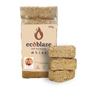 Ecoblaze RUF Fire Blocks | Pack of 24 | Briquettes | Heat Logs | Heat Blocks | Clean, Compressed Organic Hardwood Chips and Shavings | Easy to Use | Ideal for Wood Burners, Log Burners and Firepits