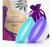 Ecoblossom Menstrual Original Disc - Set of 2 Reusable Period Discs Regular (Small & Large (Pack of 2))