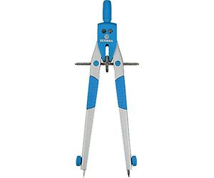 Ecobra 375454 Modern Art Geometry Compass Silver/Light Blue