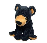 EcoBuddiez - Black Bear from Deluxebase. Large 32cm Soft Plush Animals made from Recycled Plastic Bottles. Eco-Friendly Cuddly Gift for Kids and Cute Stuffed Animal Toy for Toddlers.