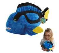 EcoBuddiez - Blue Tang from Deluxebase. Large 40cm Soft Plush Animals made from Recycled Plastic Bottles. Eco-Friendly Cuddly Gift for Kids and Cute Stuffed Animal Toy for Toddlers.