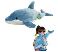 EcoBuddiez - Dolphin from Deluxebase. Large 51cm Soft Plush Animals made from Recycled Plastic Bottles. Eco-Friendly Cuddly Gift for Kids and Cute Stuffed Animal Toy for Toddlers.