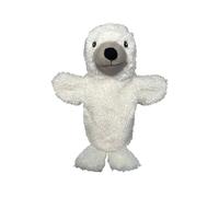 EcoBuddiez Hand Puppet - Harp Seal from Deluxebase. Plush Puppets made from Recycled Plastic Bottles. Eco-Friendly Animal Toy for Pretend Play, Kids Gifts and Party Favours.