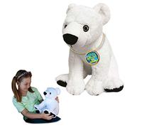 EcoBuddiez - Polar Bear from Deluxebase. Large 30cm Soft Plush Animals made from Recycled Plastic Bottles. Eco-Friendly Cuddly Gift for Kids and Cute Stuffed Animal Toy for Toddlers.