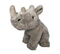 EcoBuddiez - Rhino from Deluxebase. Large 28cm Soft Plush Animals made from Recycled Plastic Bottles. Eco-Friendly Cuddly Gift for Kids and Cute Stuffed Animal Toy for Toddlers.