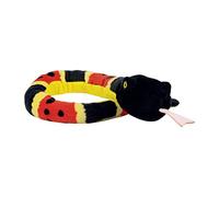 EcoBuddiez Snakes - Coral Snake from Deluxebase. 70cm Plush Snake Soft Toy, Eco-Friendly Stuffed Animal Made with Recycled Plastic Bottles. Sustainable Plush Animal Toys and Gifts for Kids.