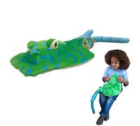 EcoBuddiez - Stingray from Deluxebase. Large Spotted Ray 67cm Soft Plush Animals made from Recycled Plastic Bottles. Eco-Friendly Cuddly Gift for Kids and Cute Stuffed Animal Toy for Toddlers.
