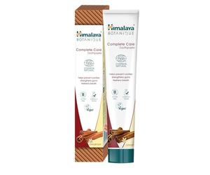 Ecocert Cosmos Natural Certified Himalaya Botanique Complete Care Herbal Toothpaste Cinnamon Flavor, Fights Plaque, Freshens Breath, Fluoride Free, Gluten & SLS Free, 75 ml