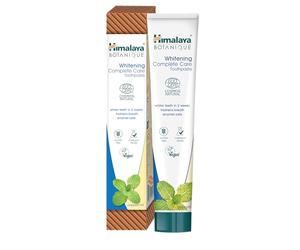 Ecocert Cosmos Natural Certified Himalaya Botanique Whitening Complete Care Toothpaste with Organic Actives, Peppermint Flavor | Whiter Teeth and Fresh Breath | Fluoride Free & Gluten Free, 75 ml